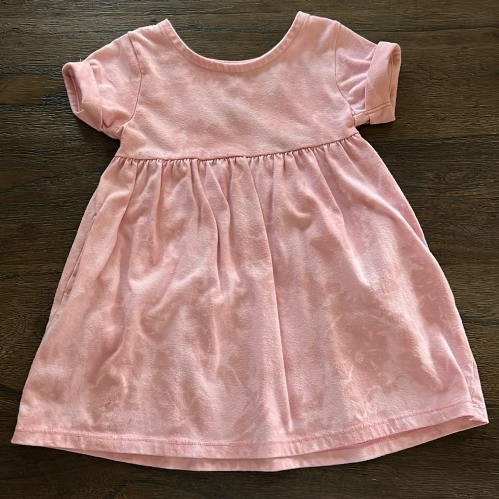 SOLD: 2T pink tie dye t-shirt dress